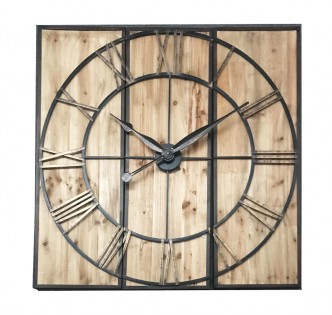 WOODEN ANTIQUE VILLAGE WALL CLOCK 120 CM WOODEN ANTIQUE VILLAGE WALL CLOCK 120 CM