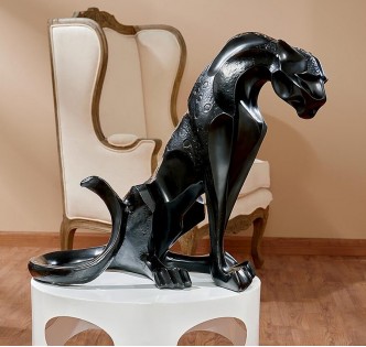 LUXURY BLACK PANTHER STATUE LUXURY BLACK PANTHER STATUE